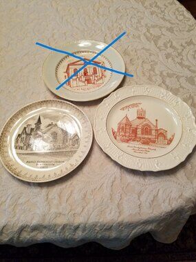 Vintage Memory Church Plates x 2 left! Set is $18 or will sell 1 for $9